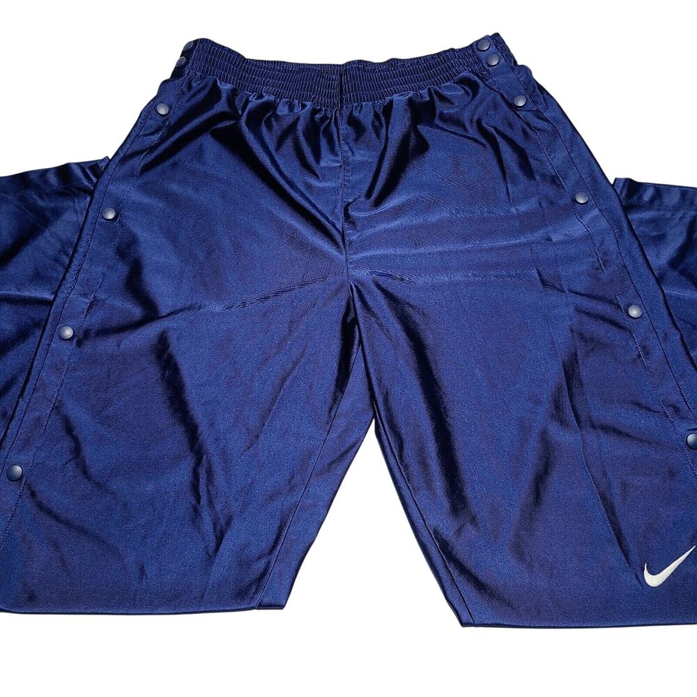 VTG Nike Pants Men's XL Blue Basketball Snap Warmup Tear Away Track 90's